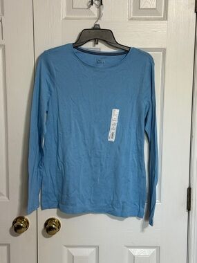 croft & barrow Light Blue Crewneck Tee